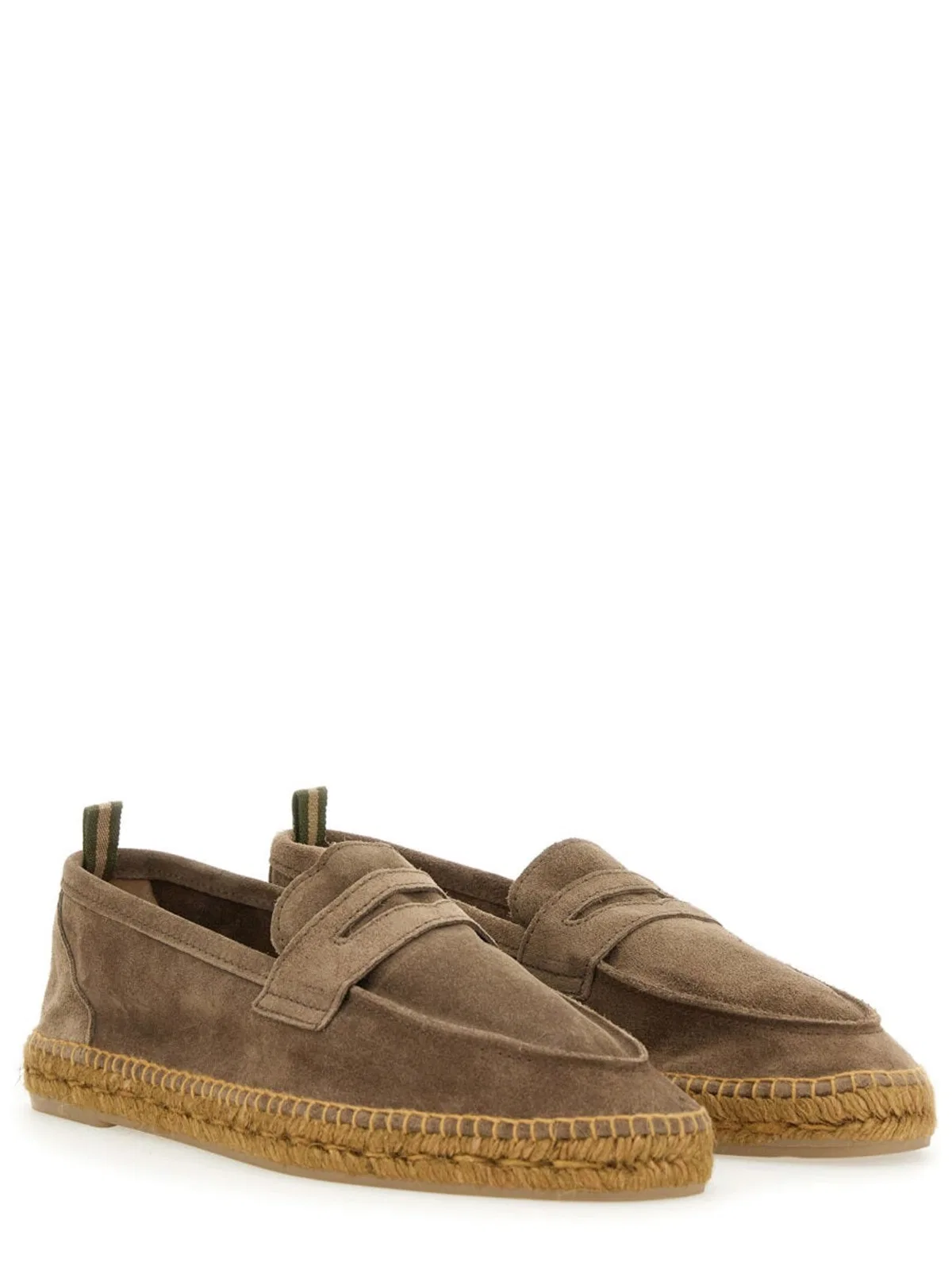 Castaner Castañer Grey Bovine Leather Flat