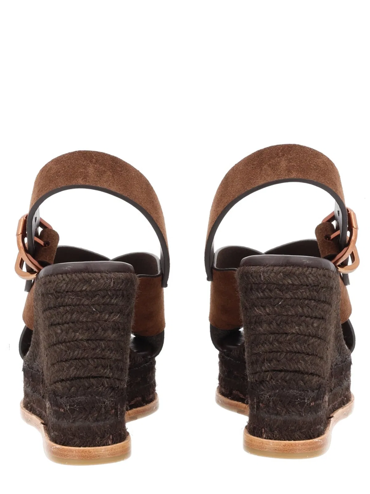 Castaner Castañer Brown Bovine Leather Heel