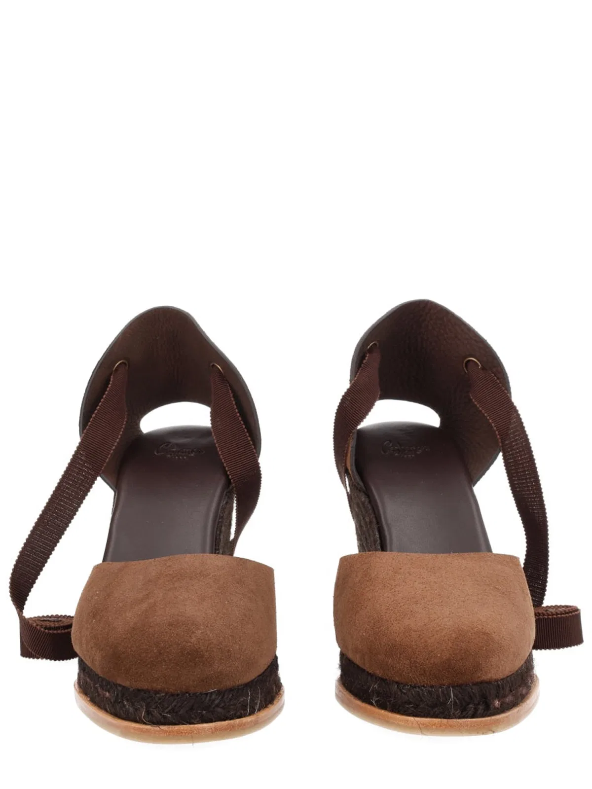 Castaner Castañer Brown Bovine Leather Heels