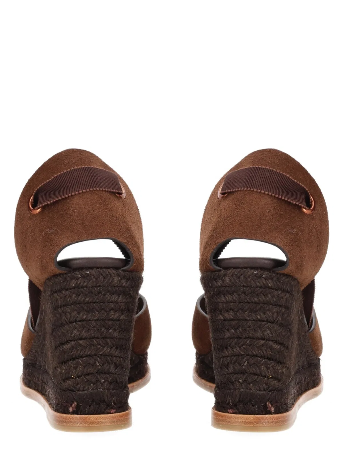 Castaner Castañer Brown Bovine Leather Heels