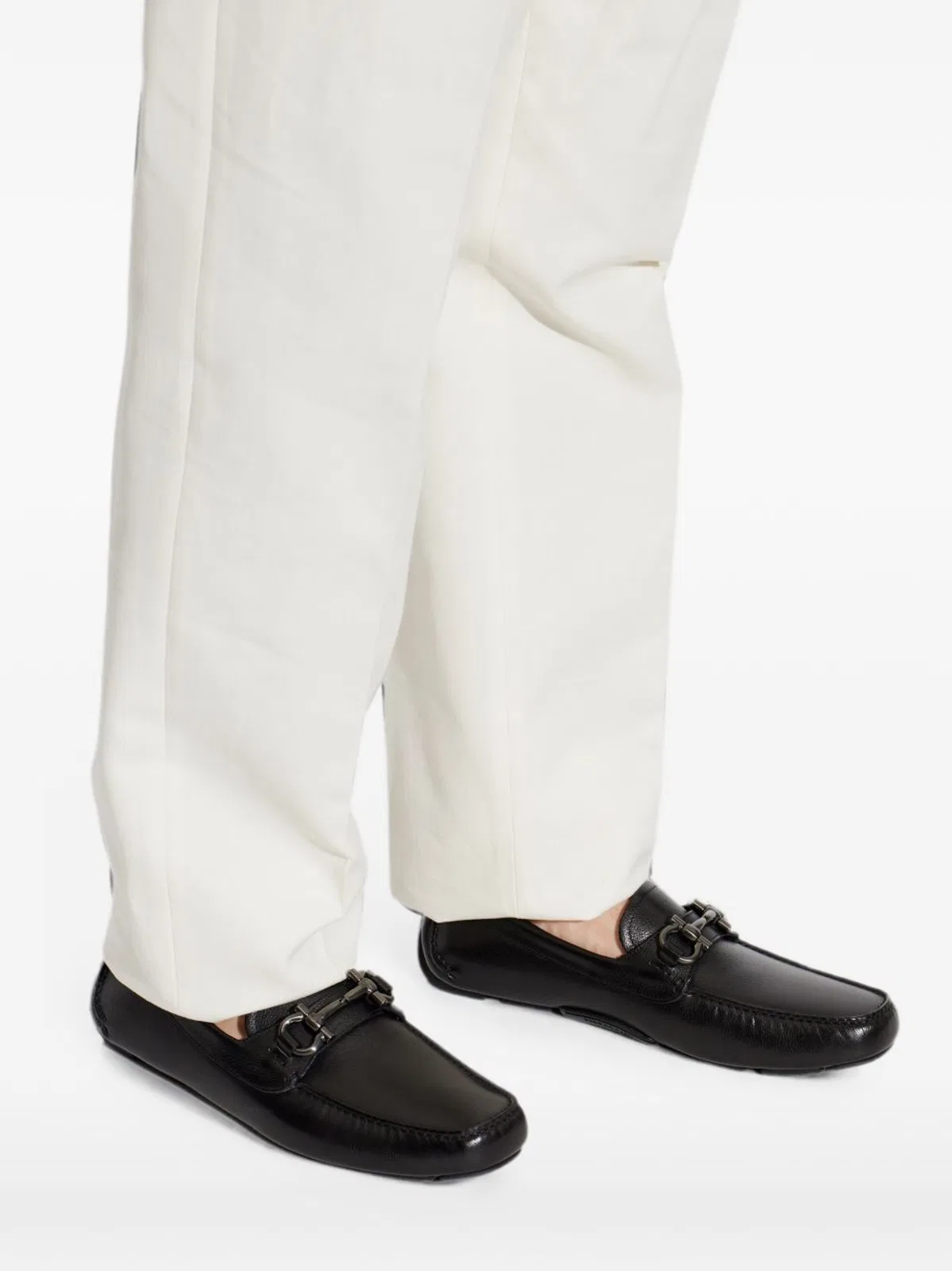 Ferragamo Leather Driver Shoes