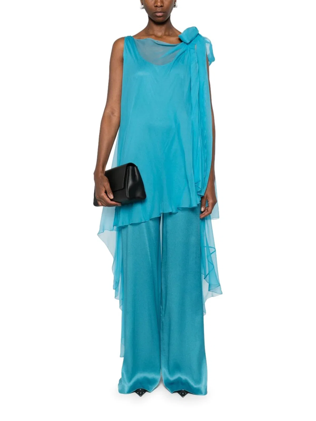 Alberta Ferreti Silk Jumpsuit