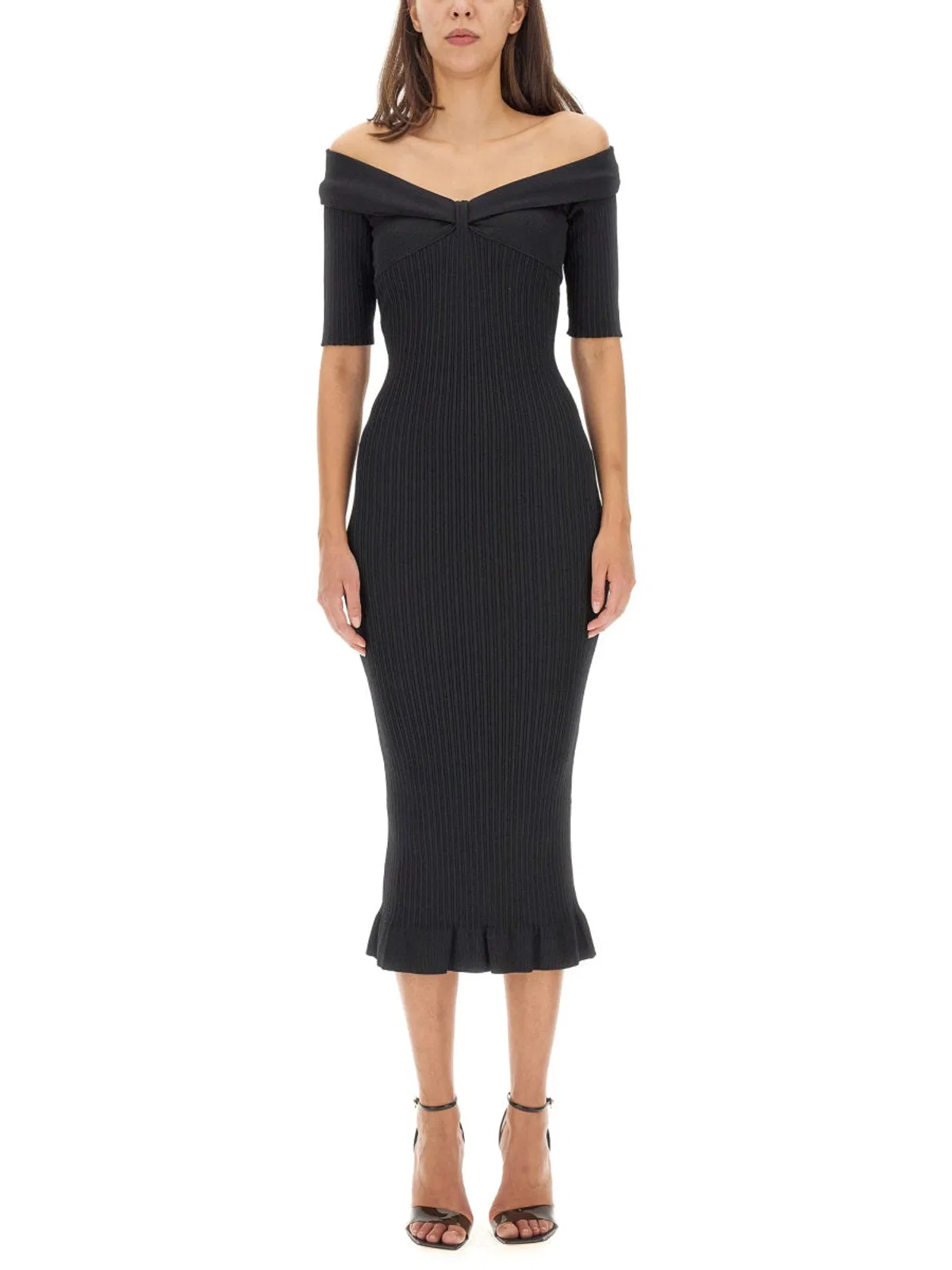 Philosophy Di Lorenzo Serafini Off-The-Shoulder Dress