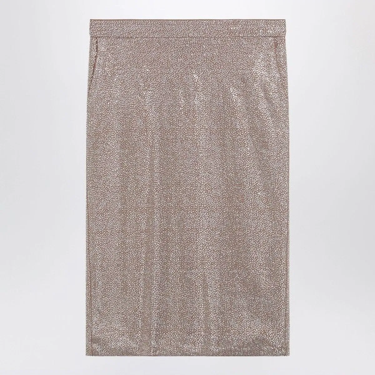 Giuseppe Di Morabito Midi Skirt With Silver Rhinestones