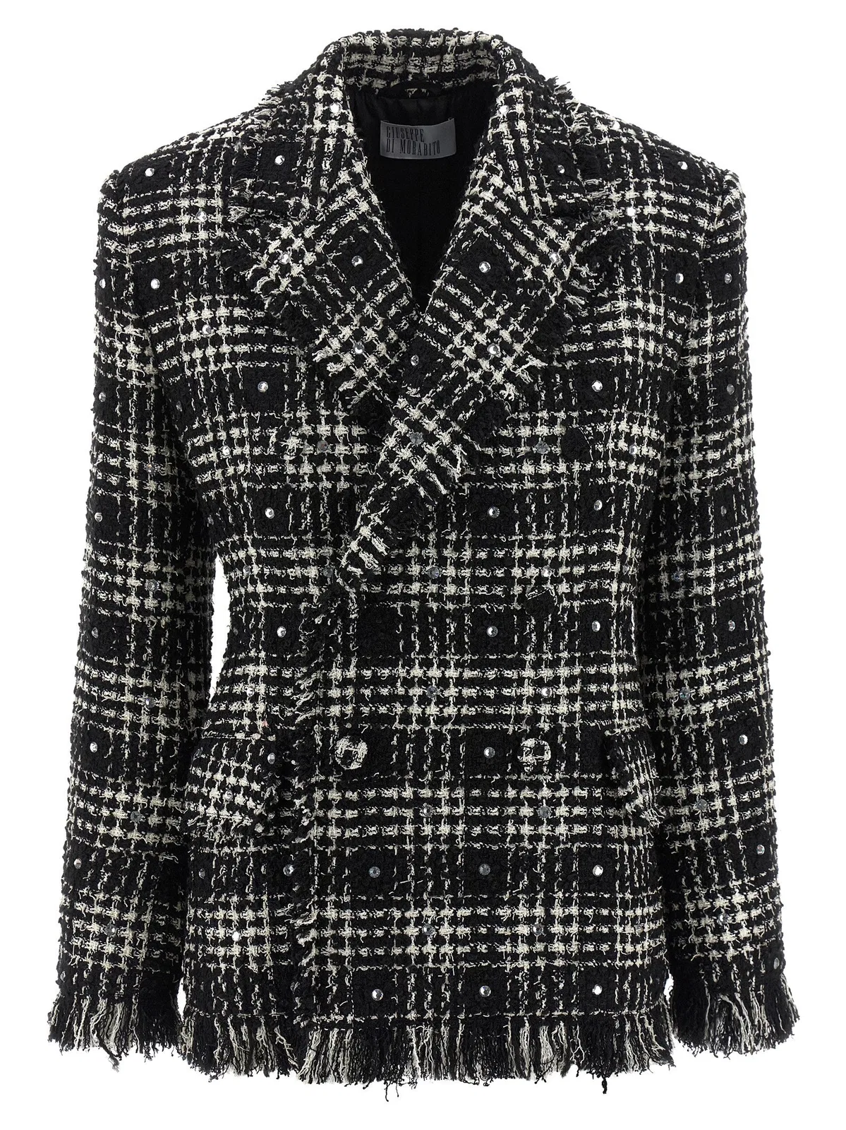 Giuseppe Di Morabito Tweed And Rhinestone Blazer