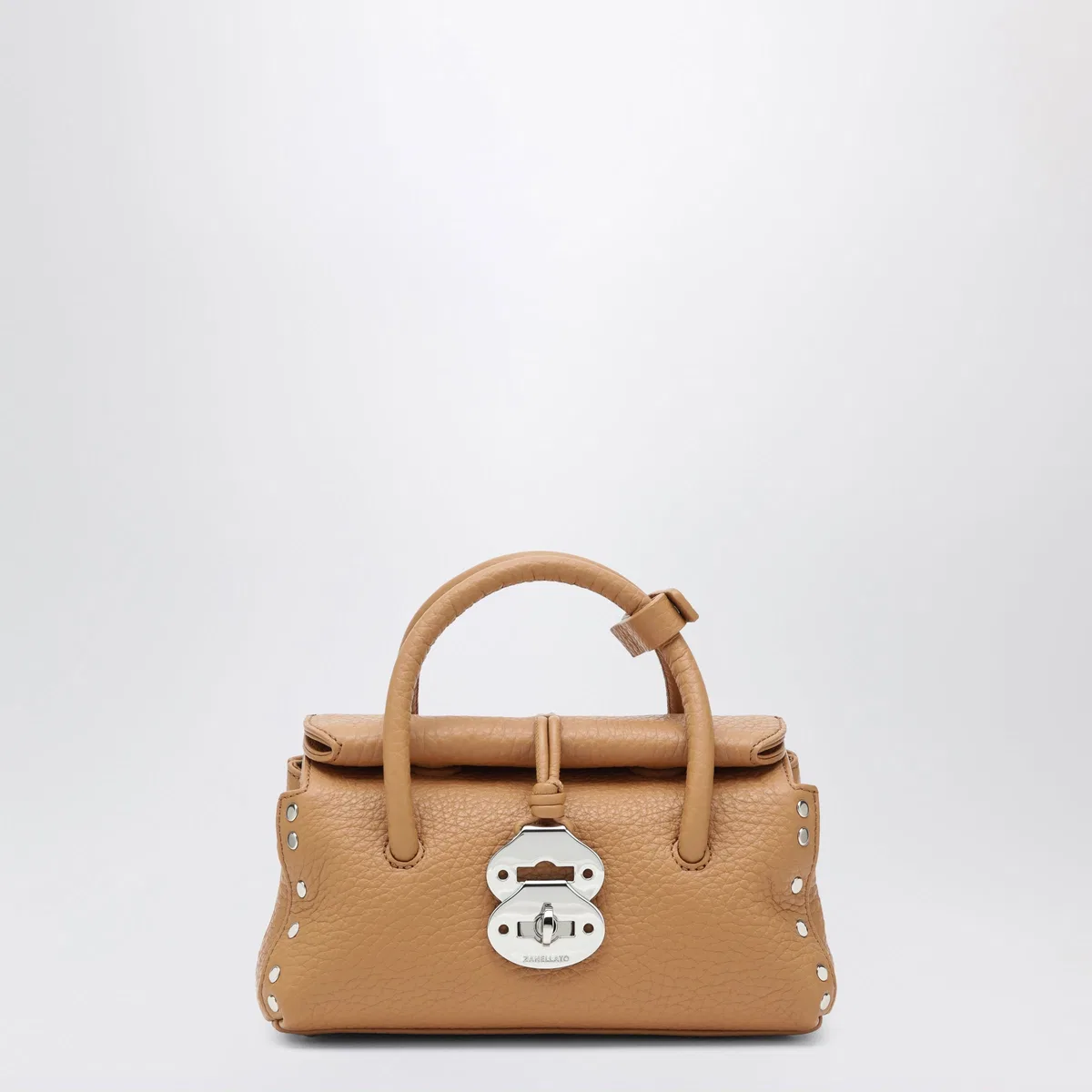 Zanellato Dotta Baby Amaretto Grained Leather Bag