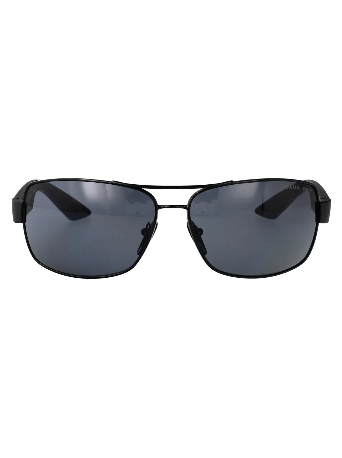 Prada Linea Rossa Black Metal Sunglasses