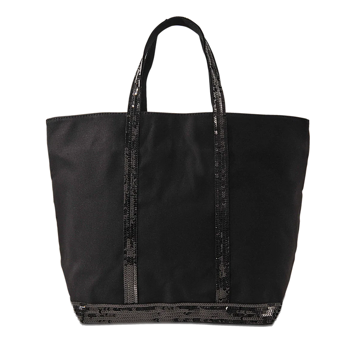 Vanessa Bruno Sequin And Canvas Medium Zipped Tote