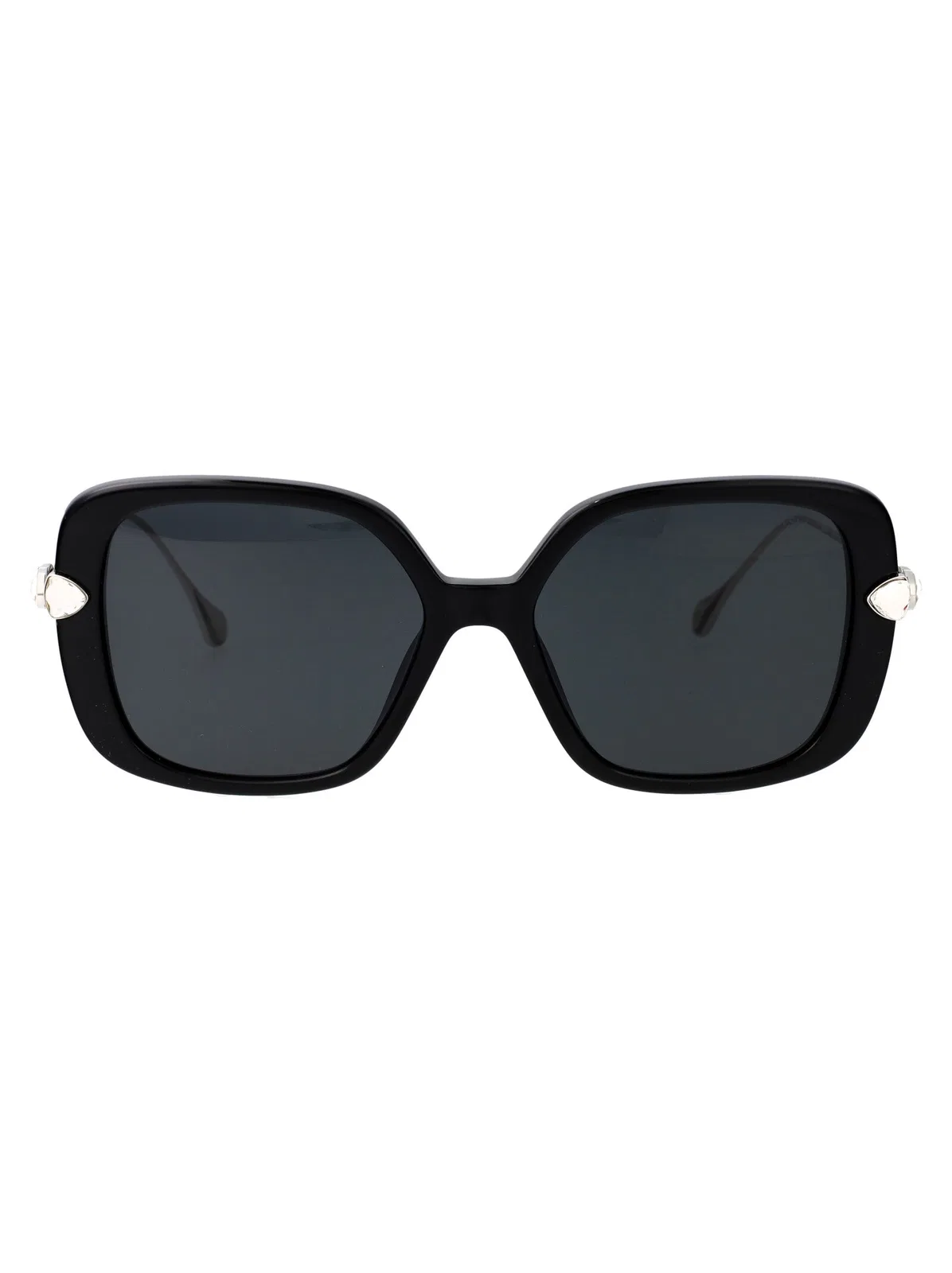 Swarovski Black Acetate Sunglasses