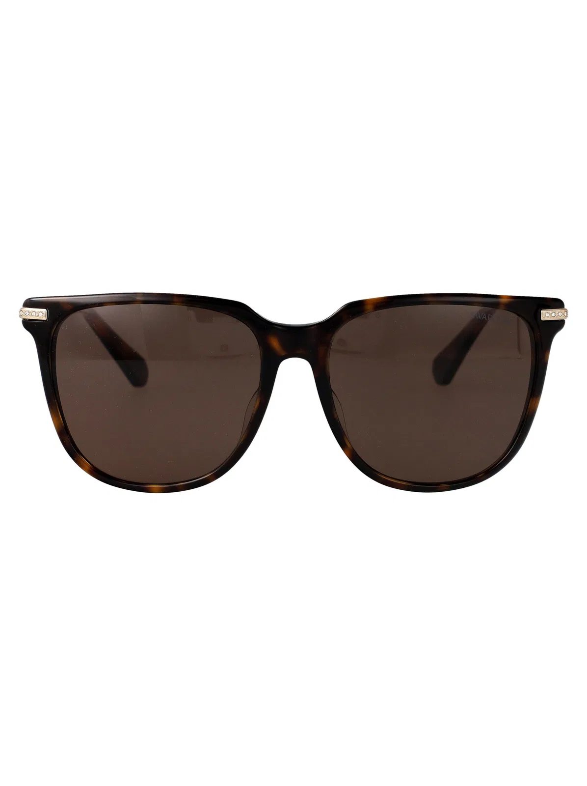 Swarovski Dark Havana Acetate Sunglasses