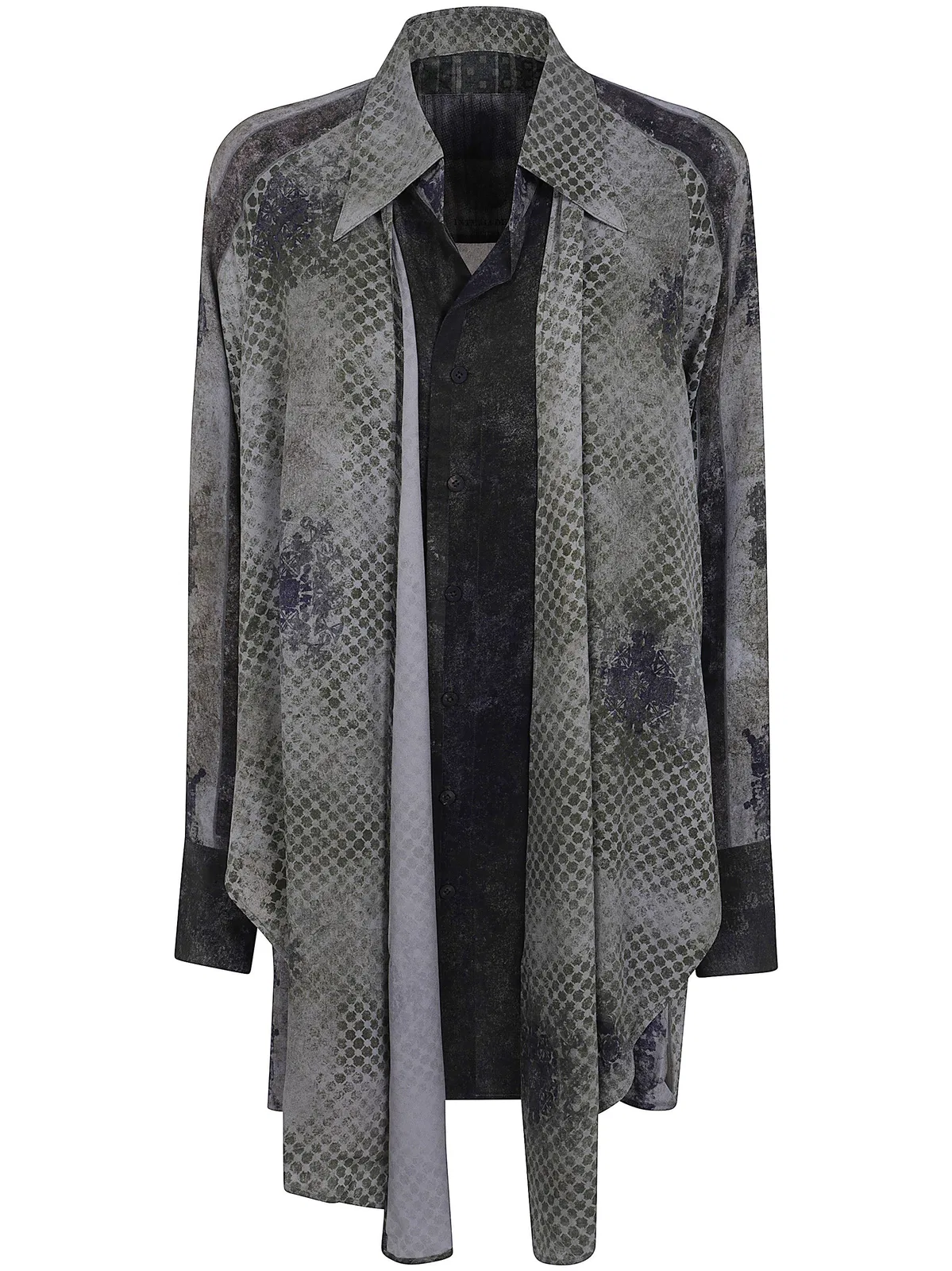 Ziggy Chen Drape Long Shirt