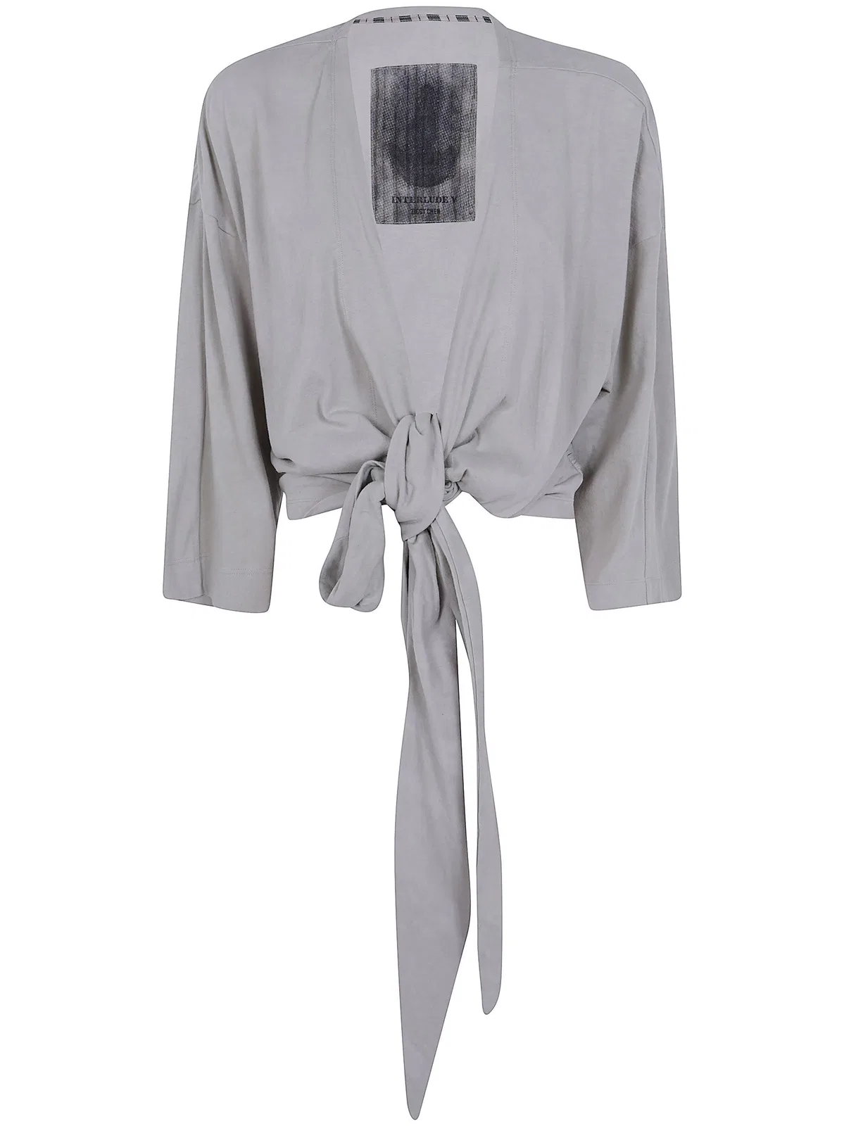 Ziggy Chen Collarless Jersey T-Shirt