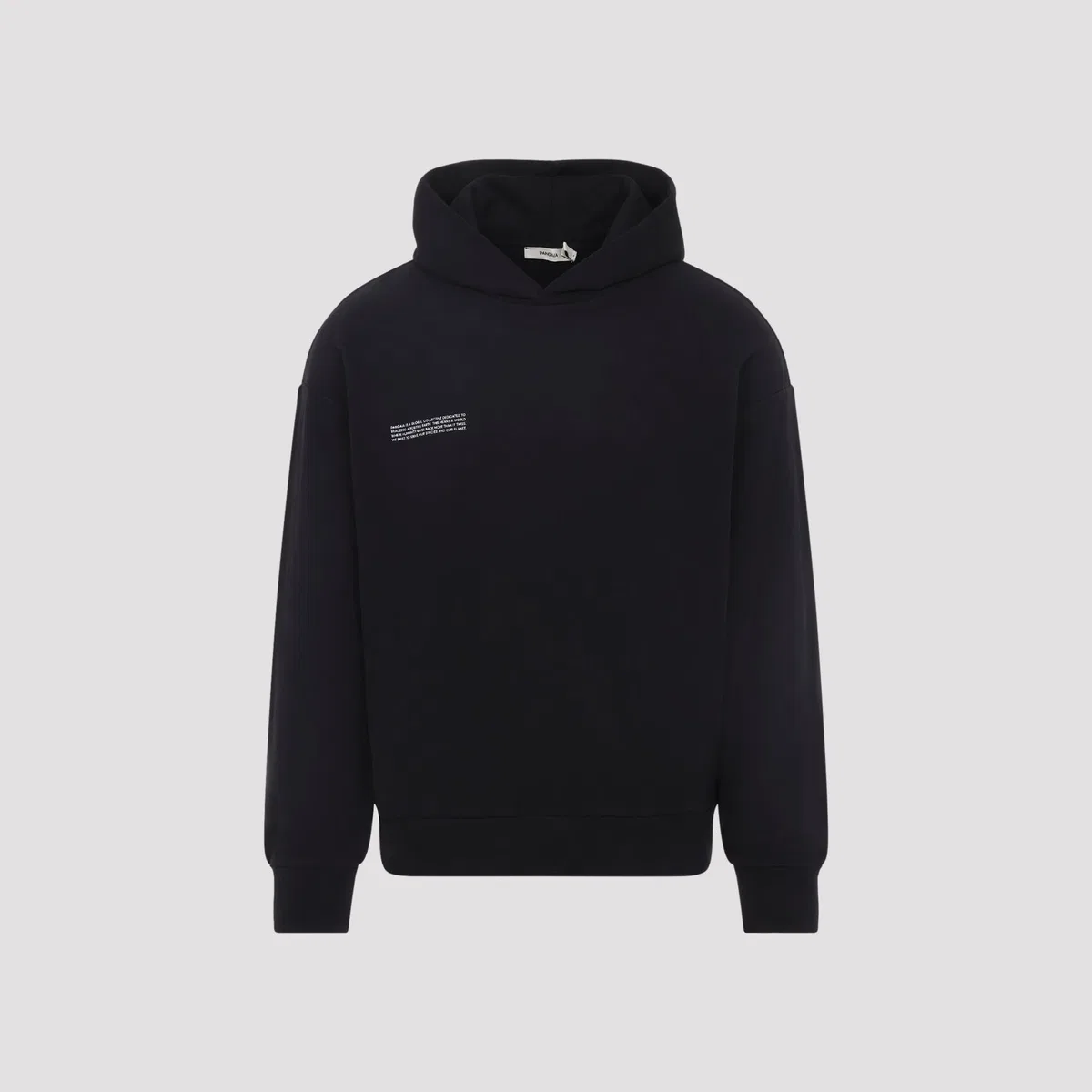 Pangaia Black 365 Midweight Cotton Hoodie