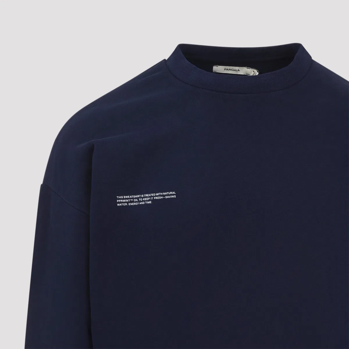 Pangaia Navy Blue Cotton 365 Midweight Sweatshir