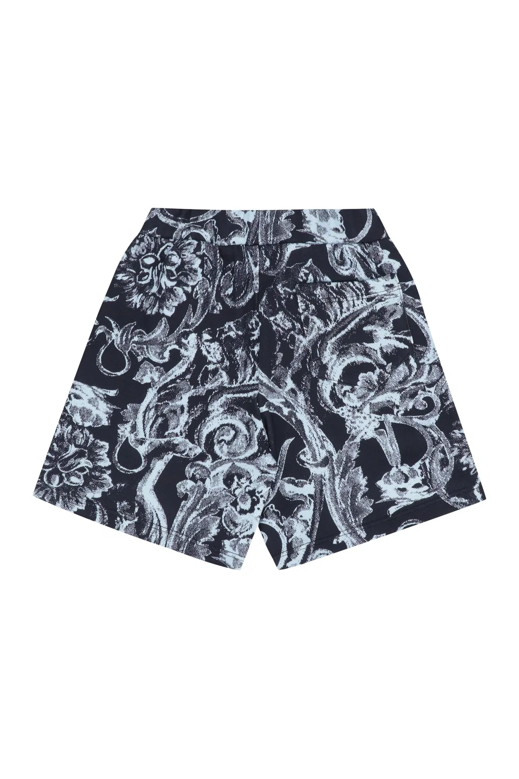 Young Versace Printed Cotton Shorts