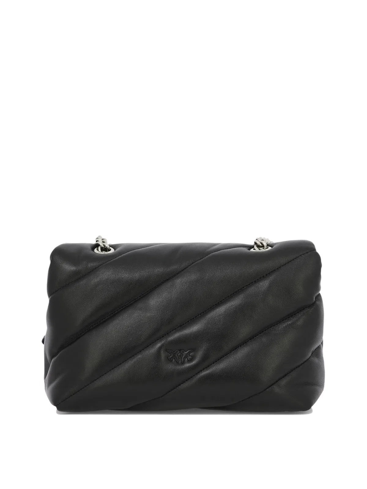 Pinko Black Leather Crossbody Bag