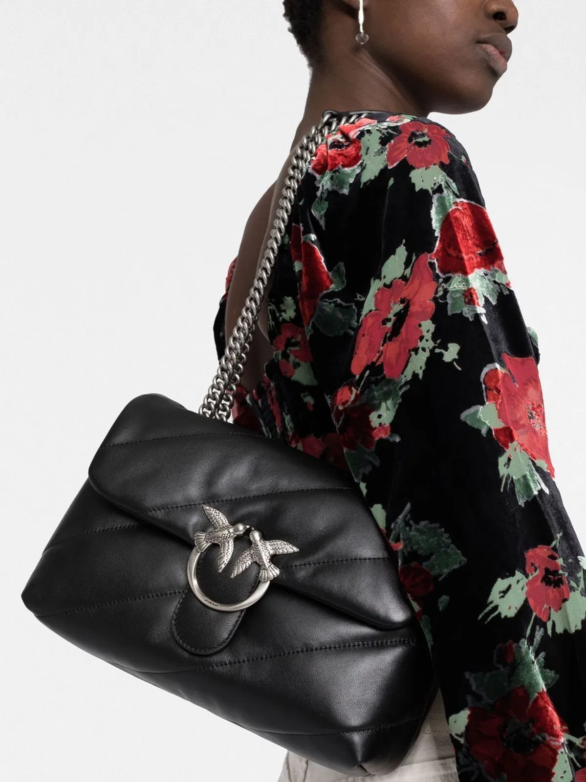 Pinko Maxi Love Classic Puff Leather Bag