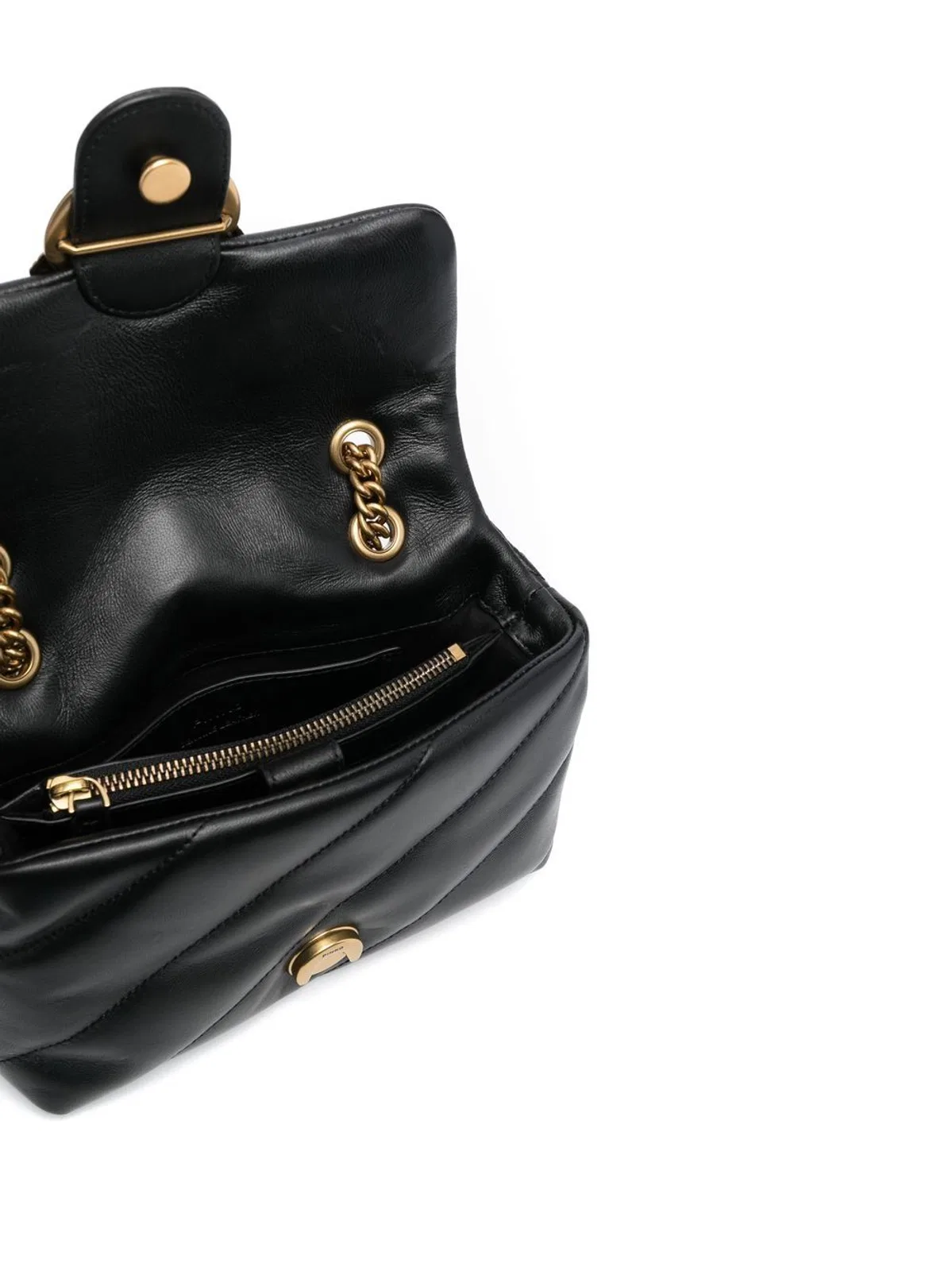 Pinko Black Nappa Love Puff