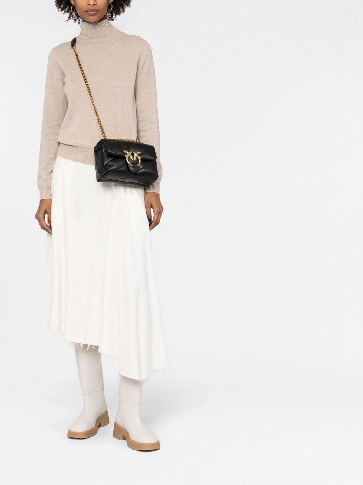 Pinko Black Nappa Love Puff