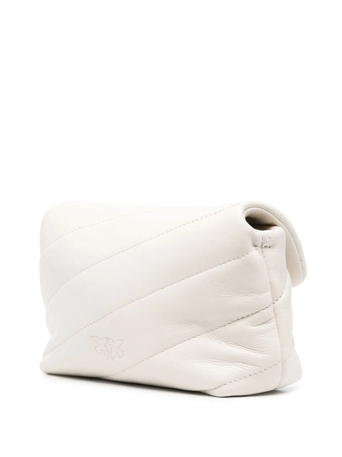 Pinko White Leather Shoulder Bag