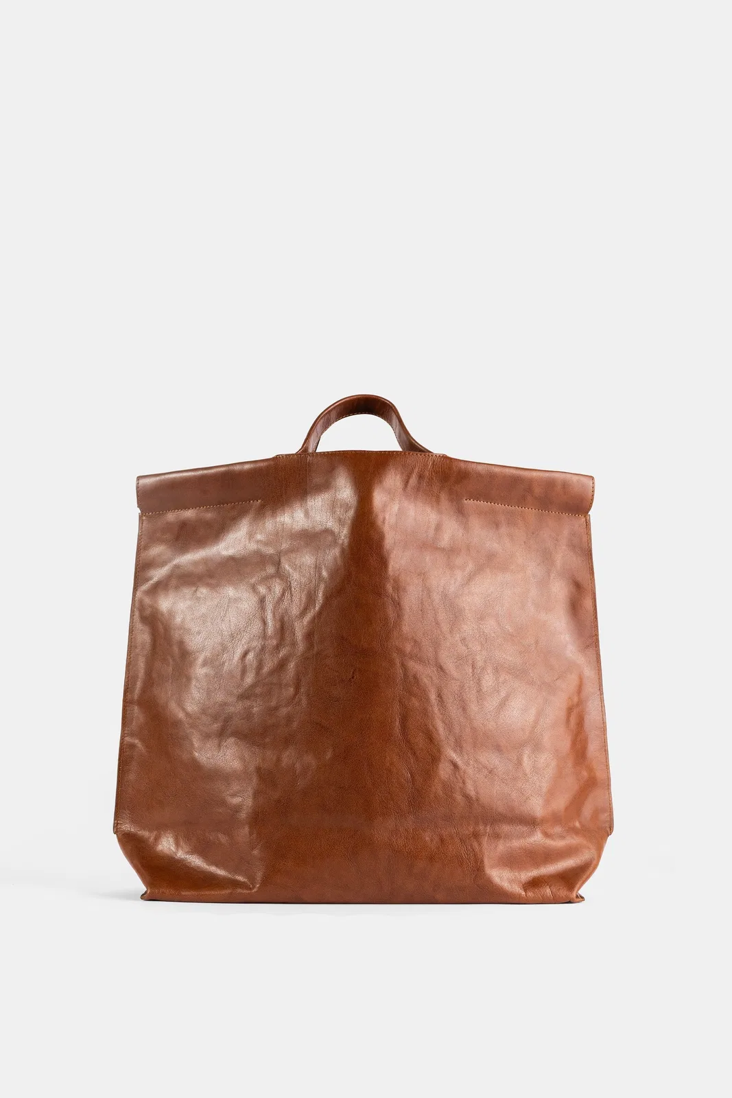 Bea Mombaers Sac Shopper Large En Cuir Cognac