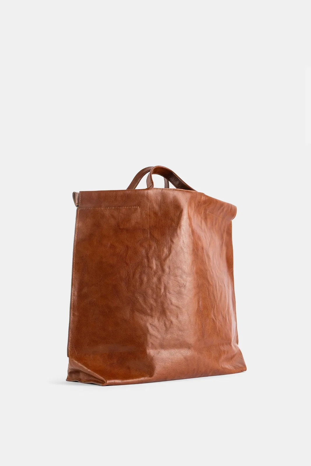 Bea Mombaers Sac Shopper Large En Cuir Cognac