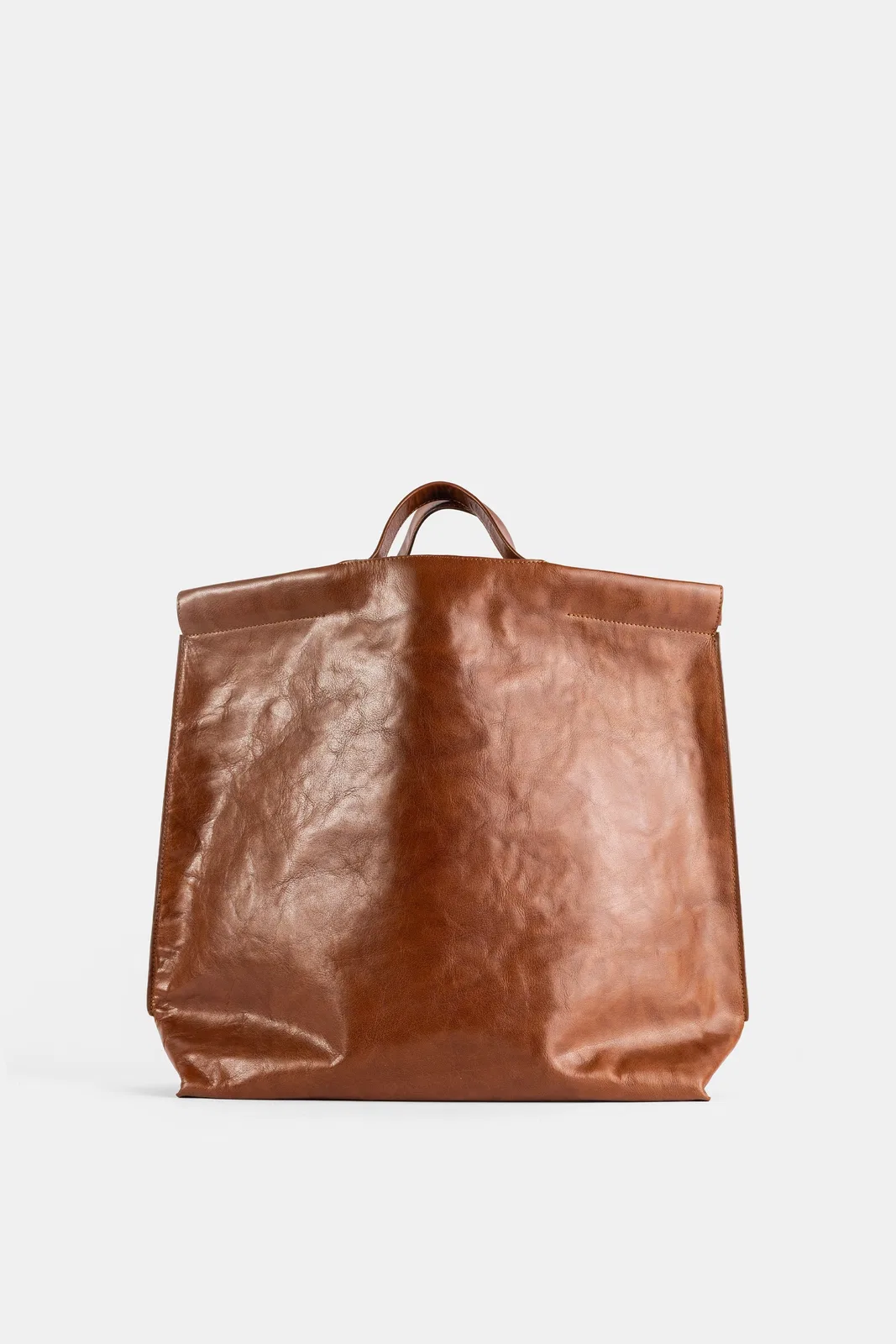 Bea Mombaers Sac Shopper Large En Cuir Cognac