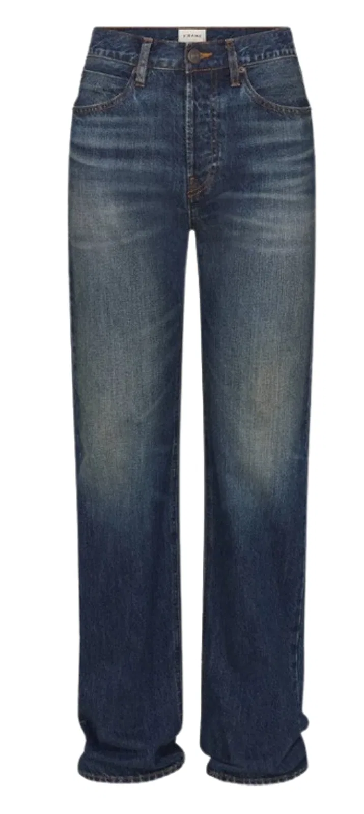 Frame Indigo Blue Cotton Jeans