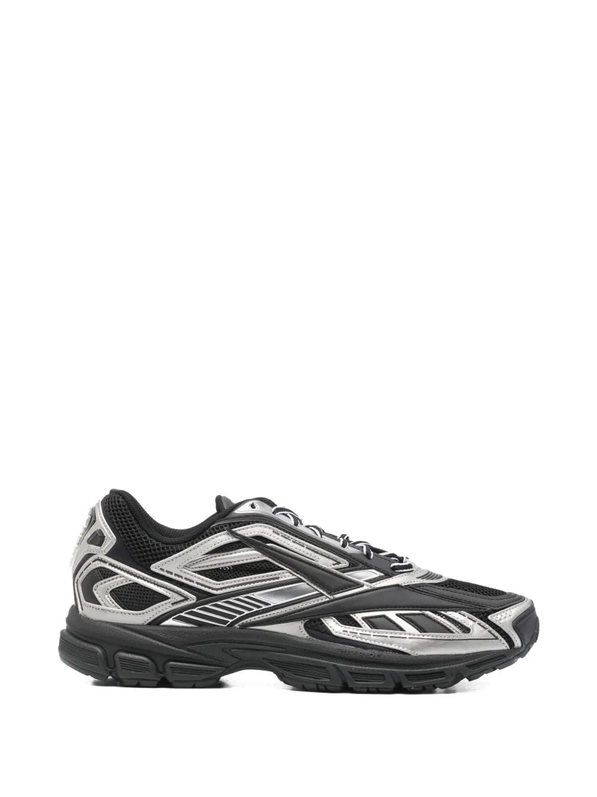 Reebok Black Polyurethane Polyester Sneakers