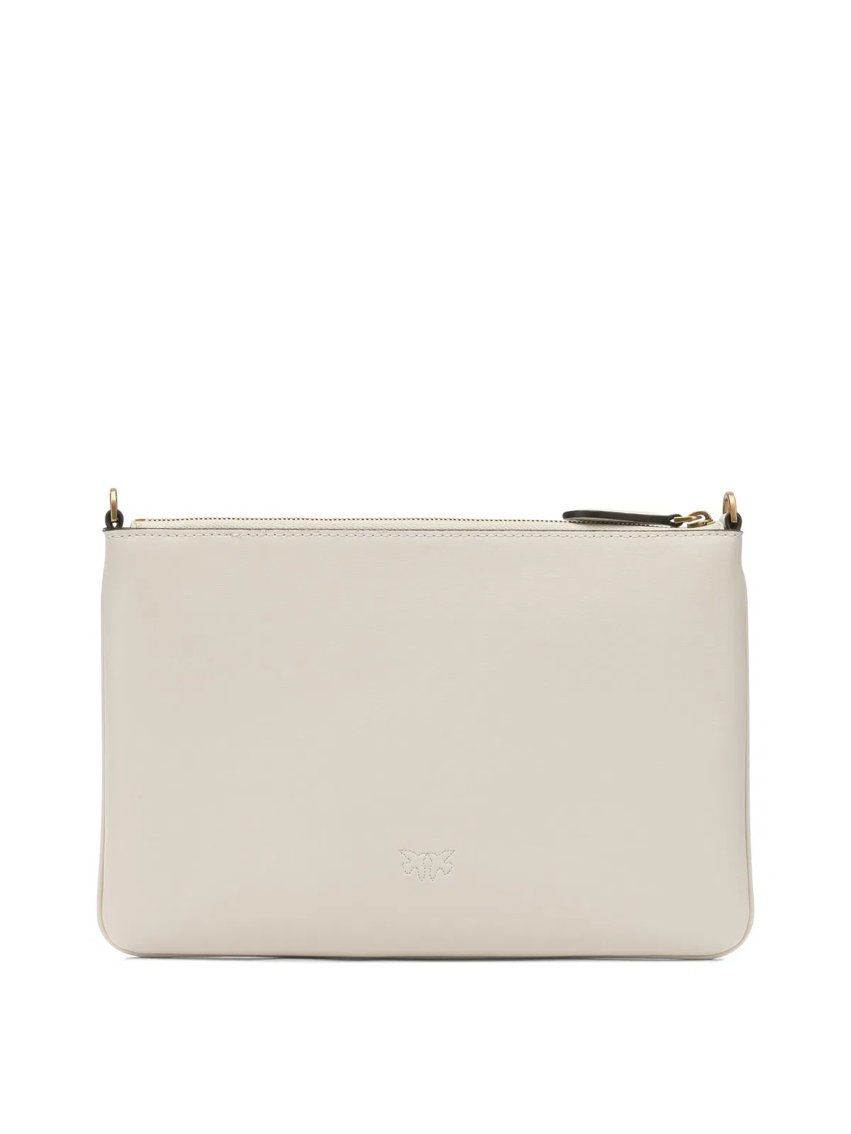 Pinko White Goat Hair Clutch