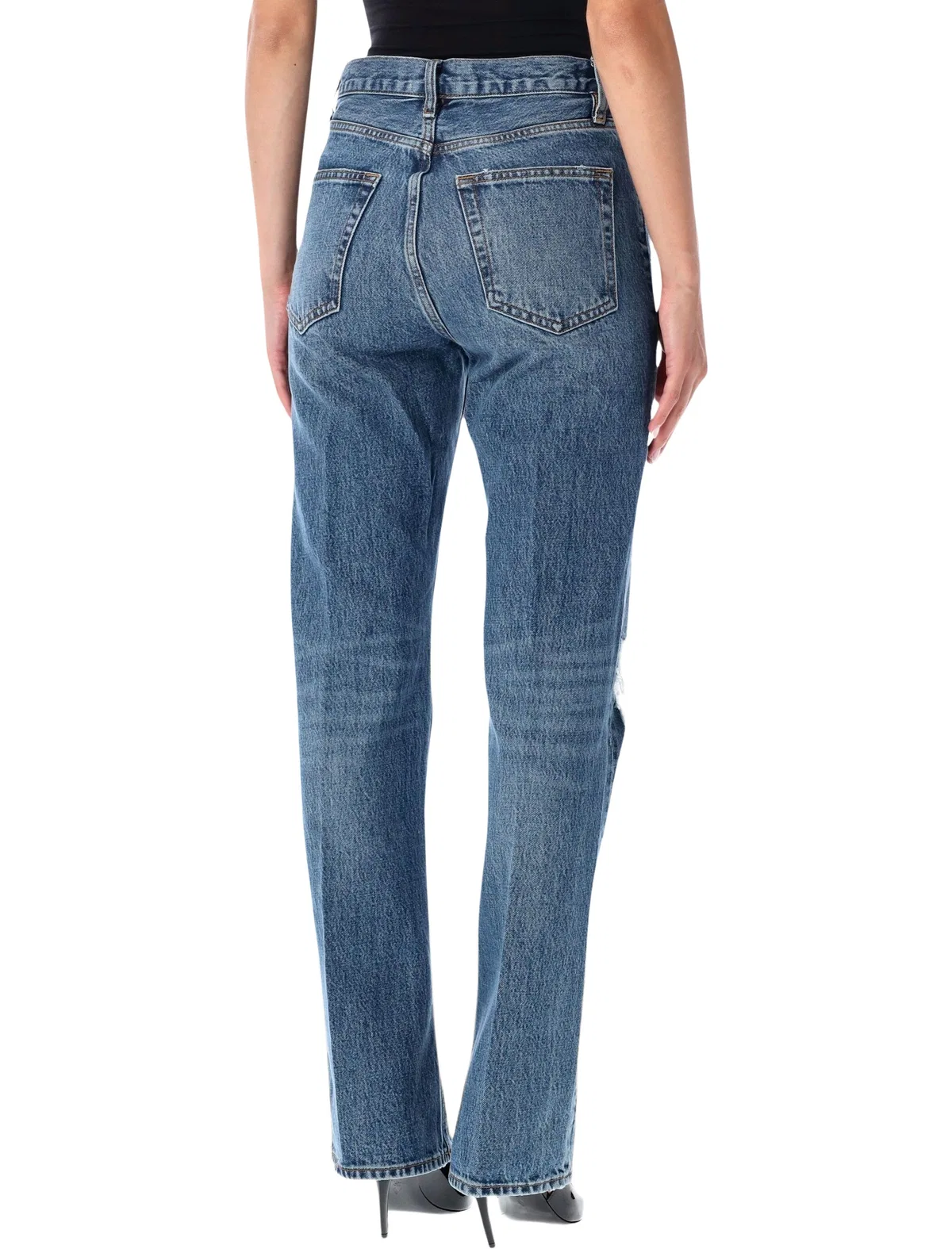 Frame The Vertical Straight-Leg Jeans