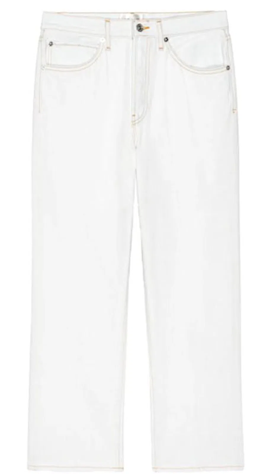 Frame White Cotton Jeans