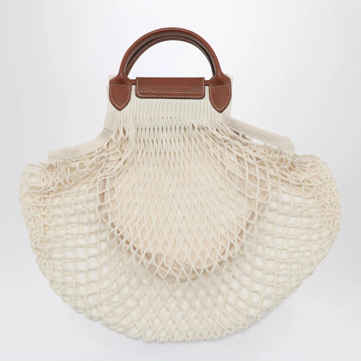 Longchamp Ecru La Pliage Filet Small
