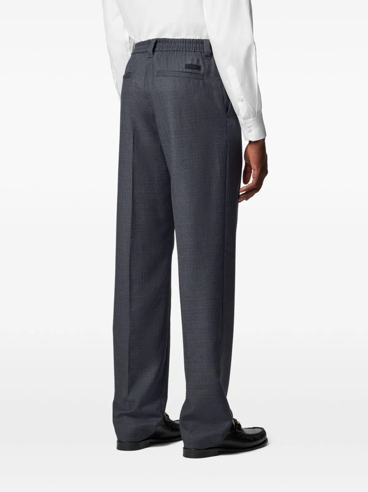 Versace Grey Pure Virgin Wool Trousers