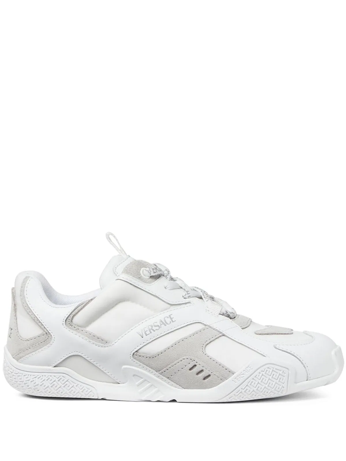 Versace White Calf Leather Sneaker