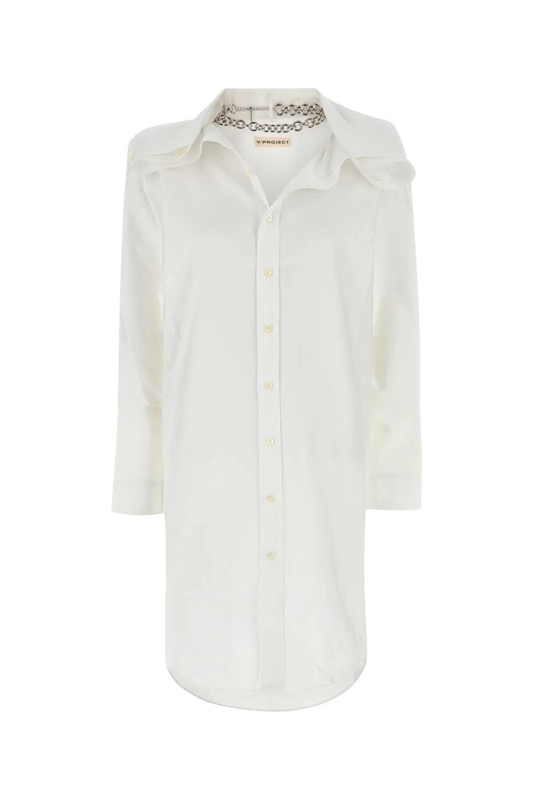 Y/Project White Oxford Shirt Dress