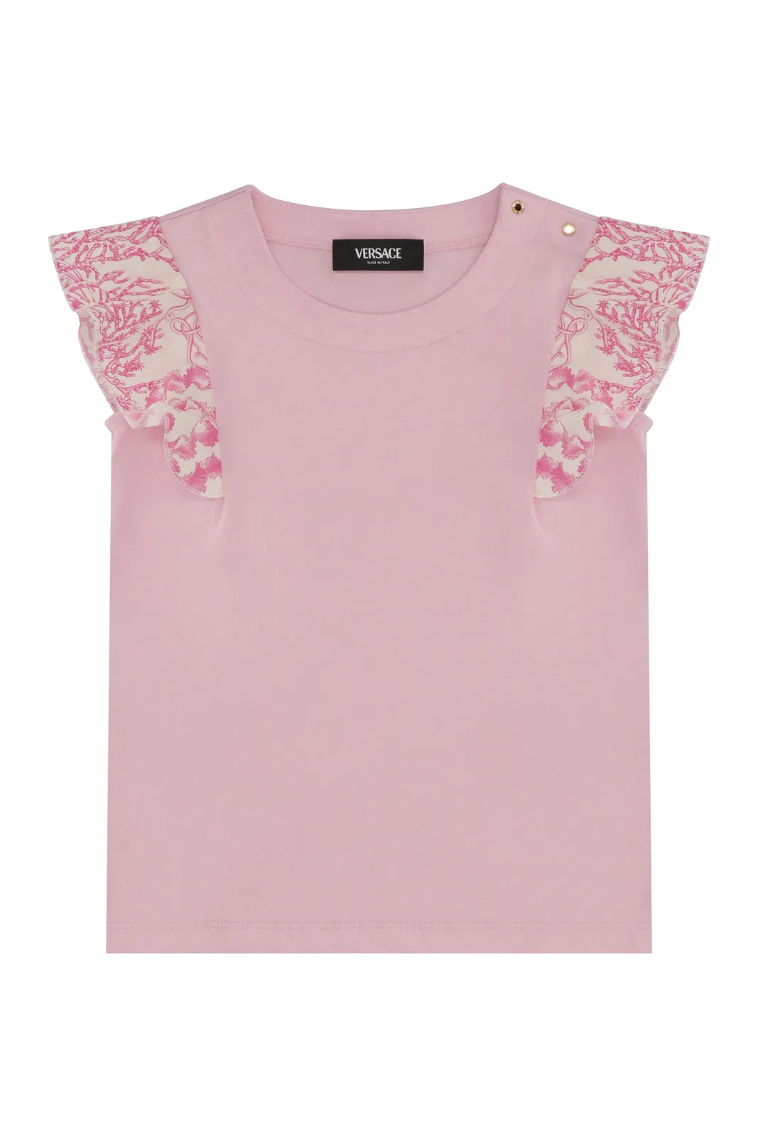 Young Versace Cotton Crew-Neck T-Shirt