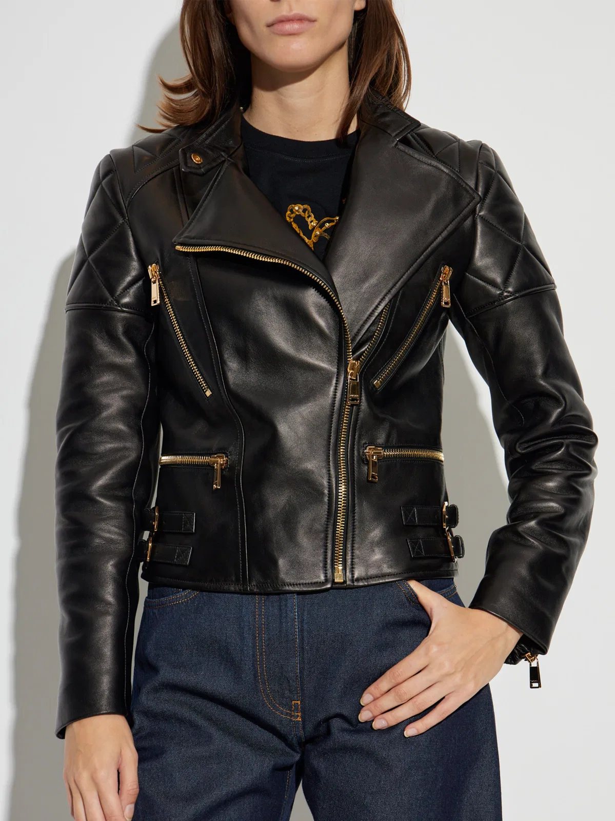 Versace Lamb Leather Jacket
