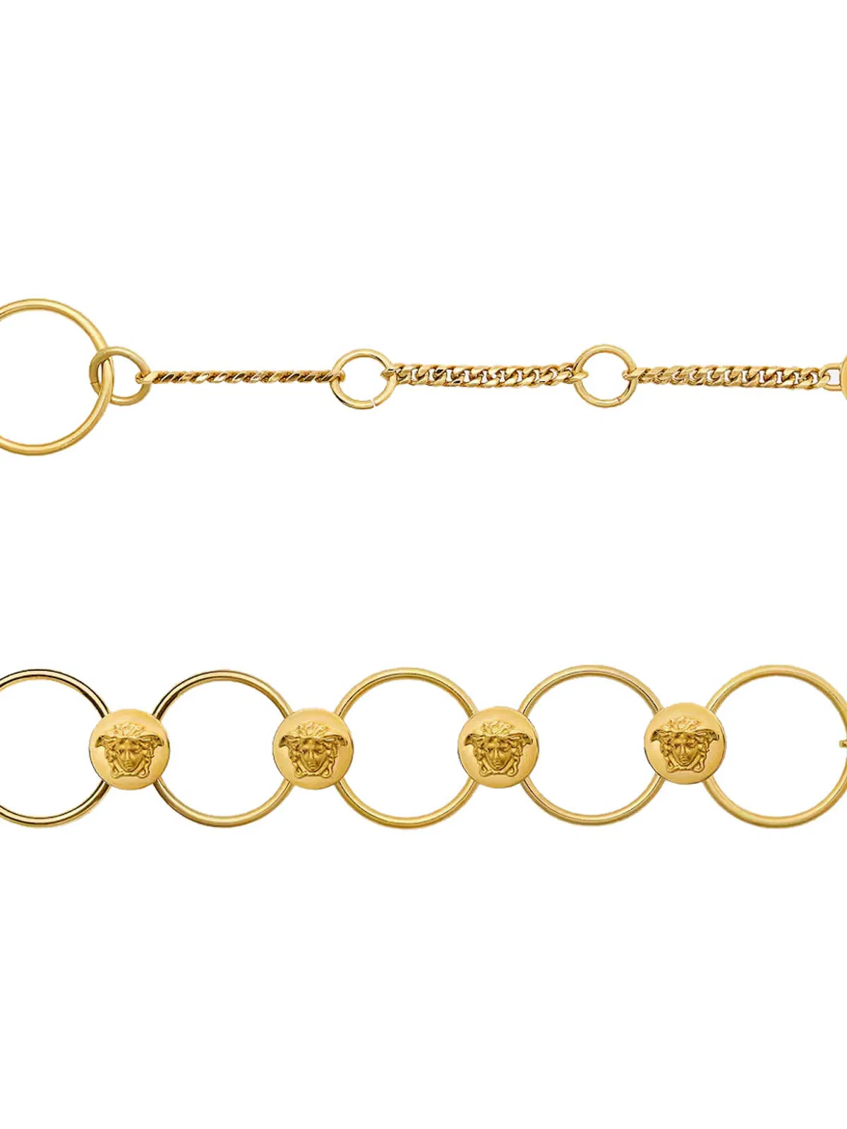 Versace Gold La Medusa Chain Belt