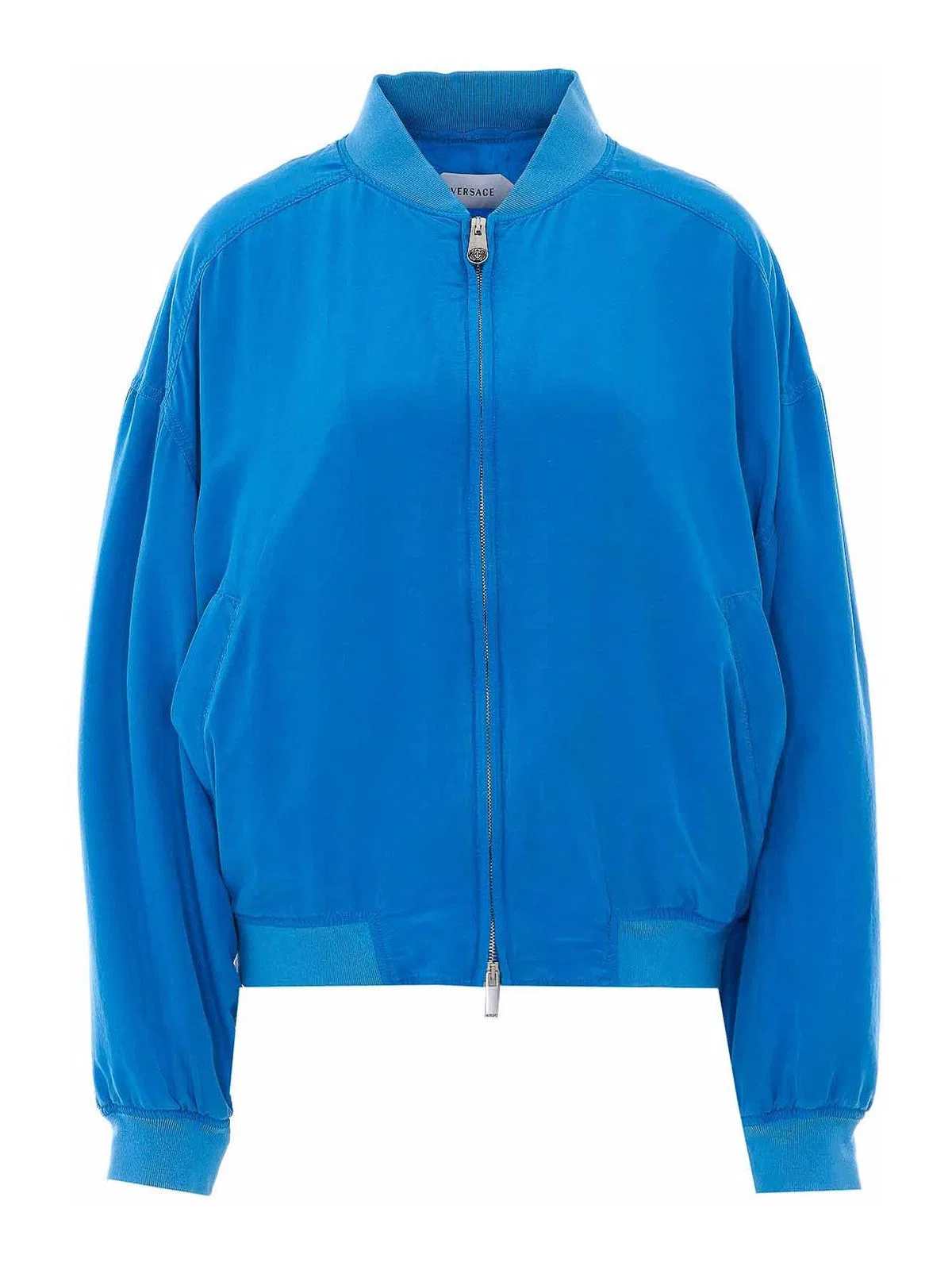 Versace Silk-Poplin Zip Blouson