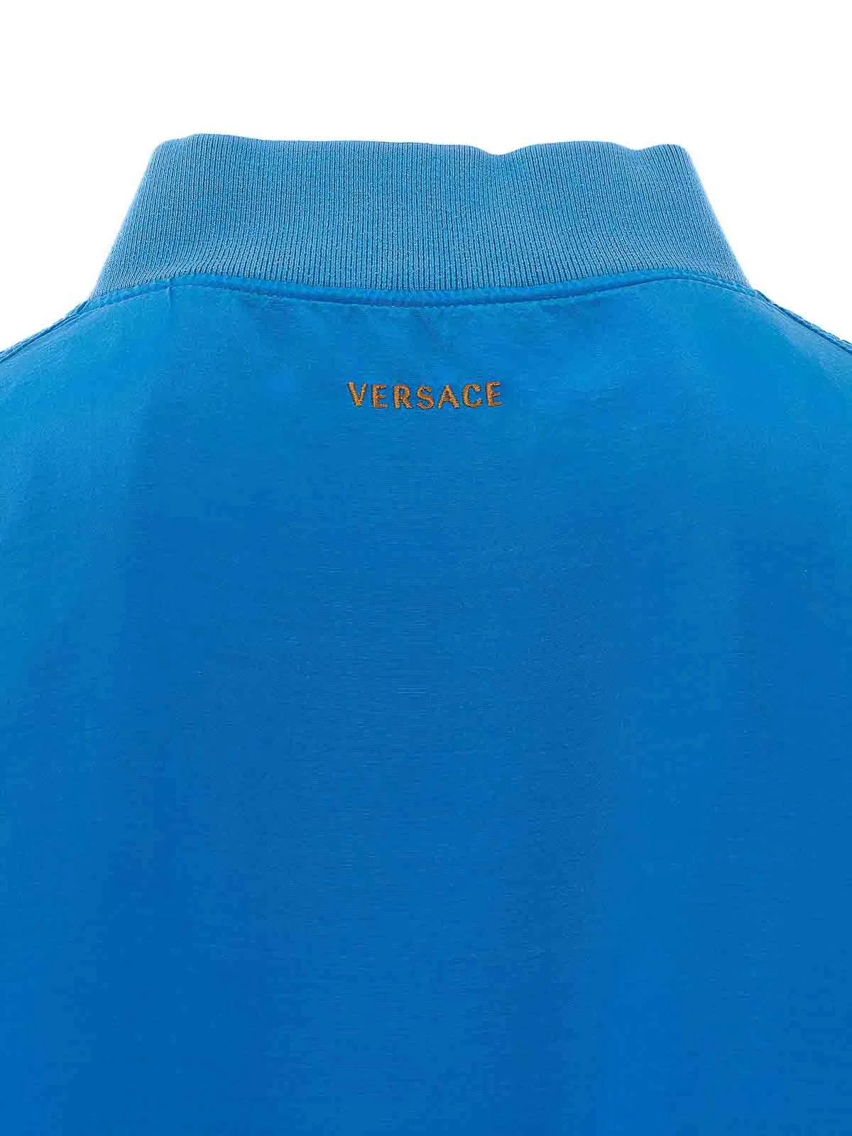 Versace Silk-Poplin Zip Blouson