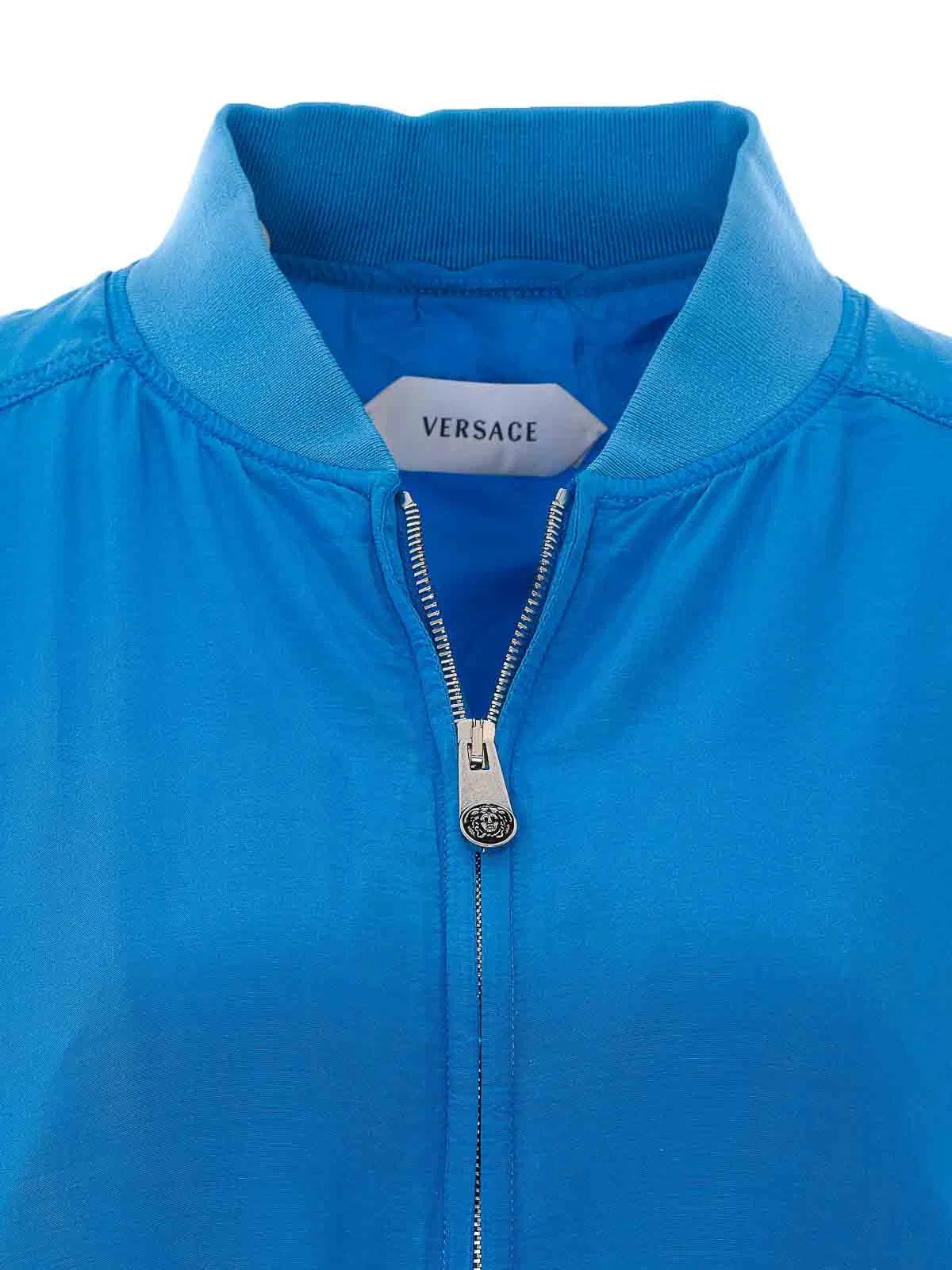 Versace Silk-Poplin Zip Blouson
