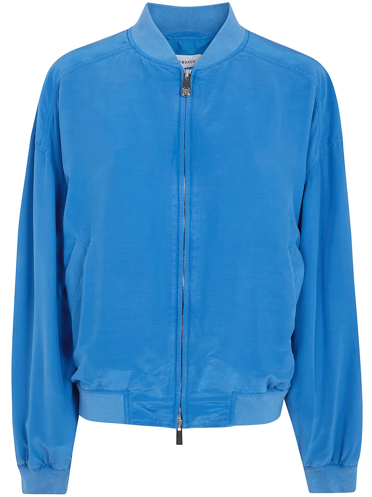 Versace Silk-Poplin Zip Blouson