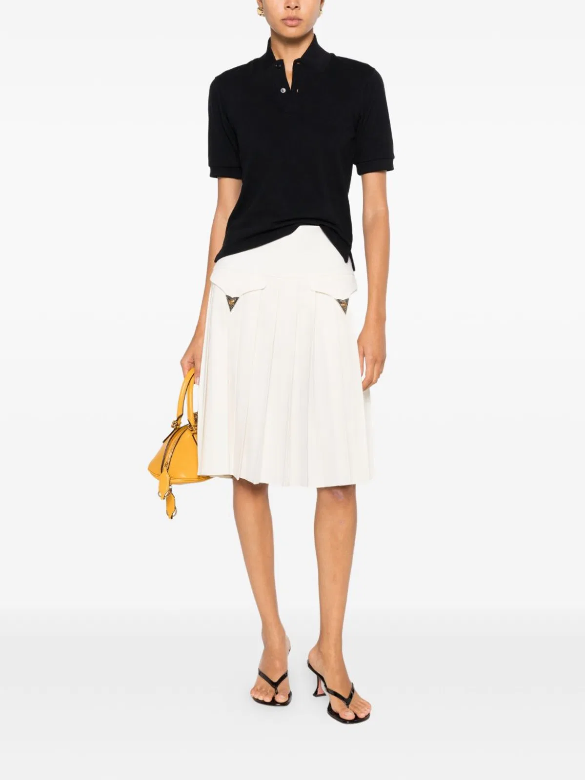 Versace Belt Loops Concealed Fastening