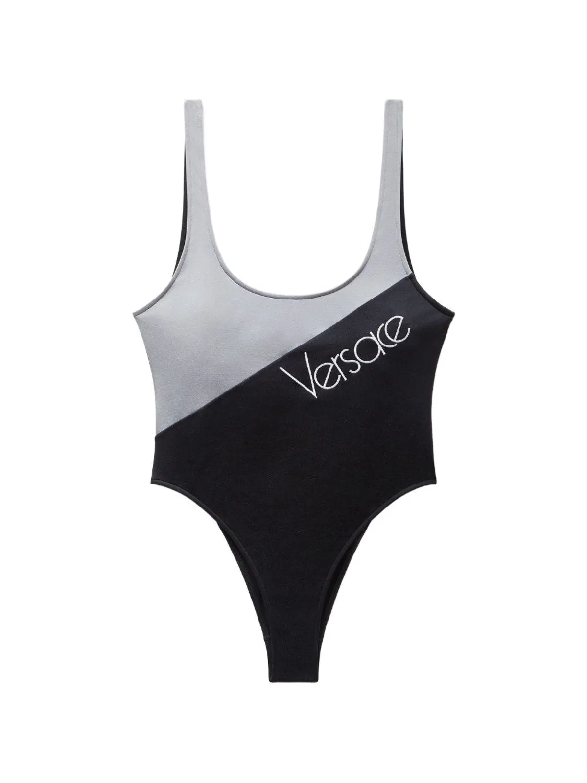 Versace Black Polyamide Elastane Beachwear