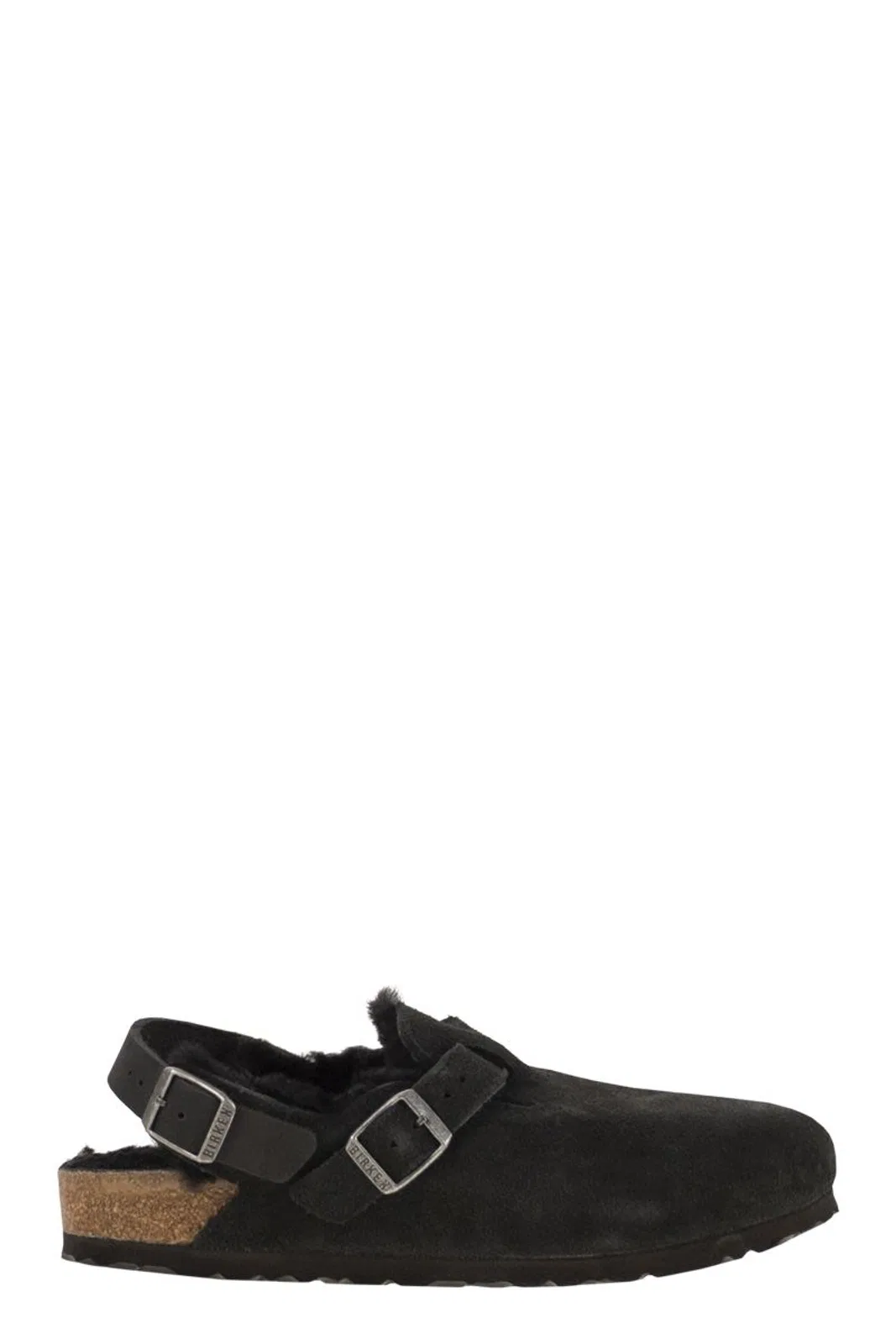 Birkenstock Tokio Leather And Fur Slippers