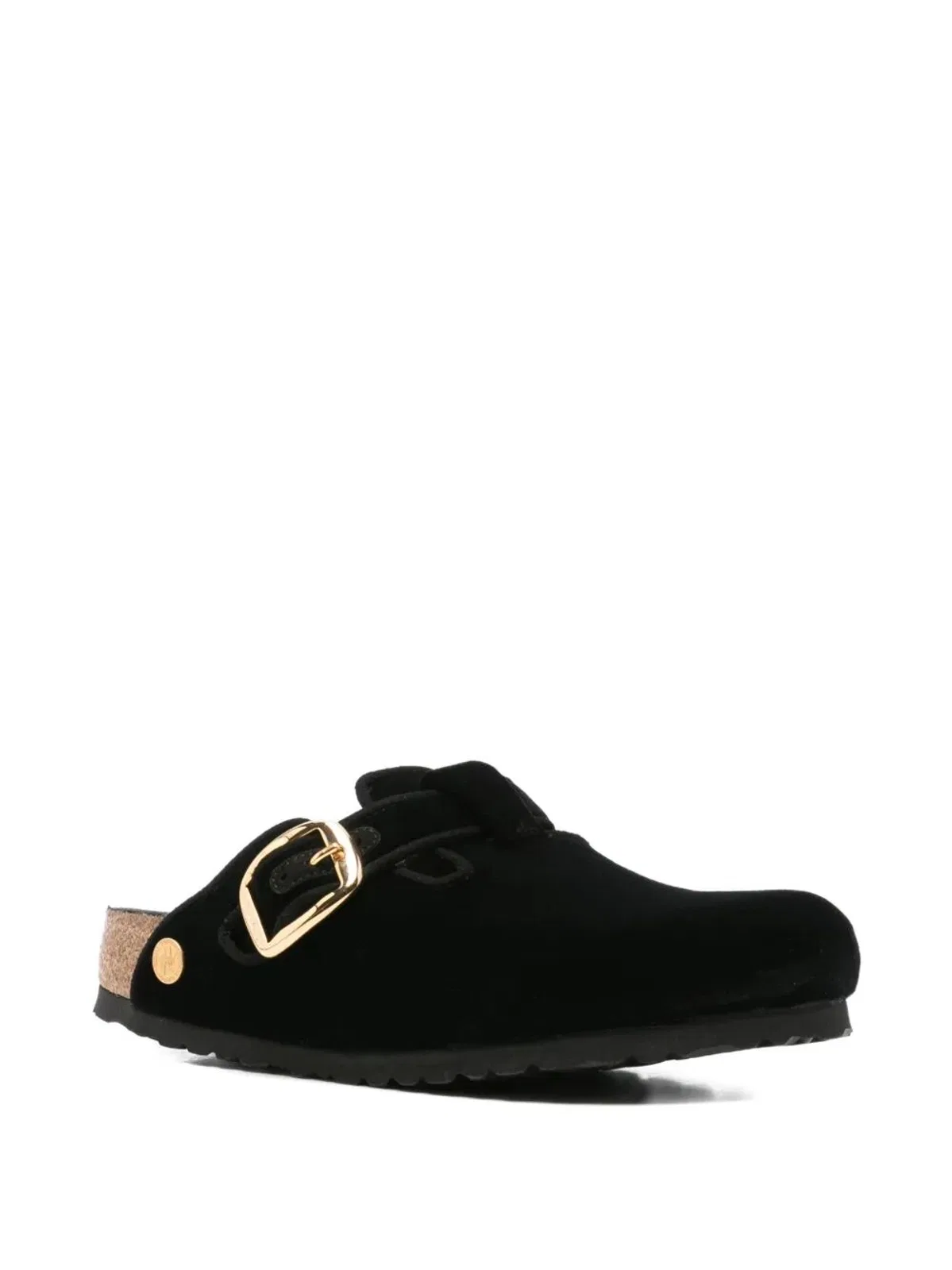 Birkenstock Boston Big Buckle Velvet Mule