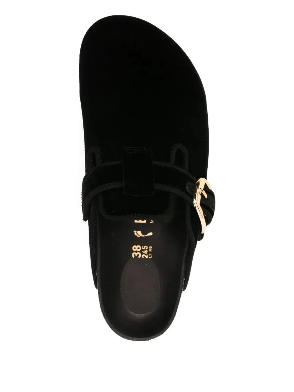 Birkenstock Boston Big Buckle Velvet Mule