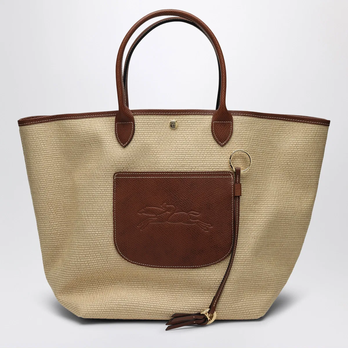 Longchamp Basket Bag L Le Pliage Brown