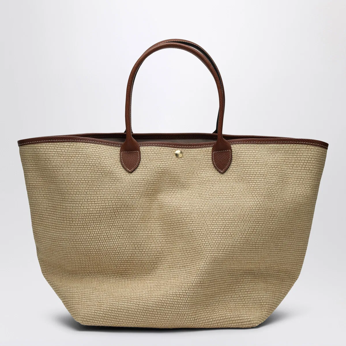 Longchamp Basket Bag L Le Pliage Brown